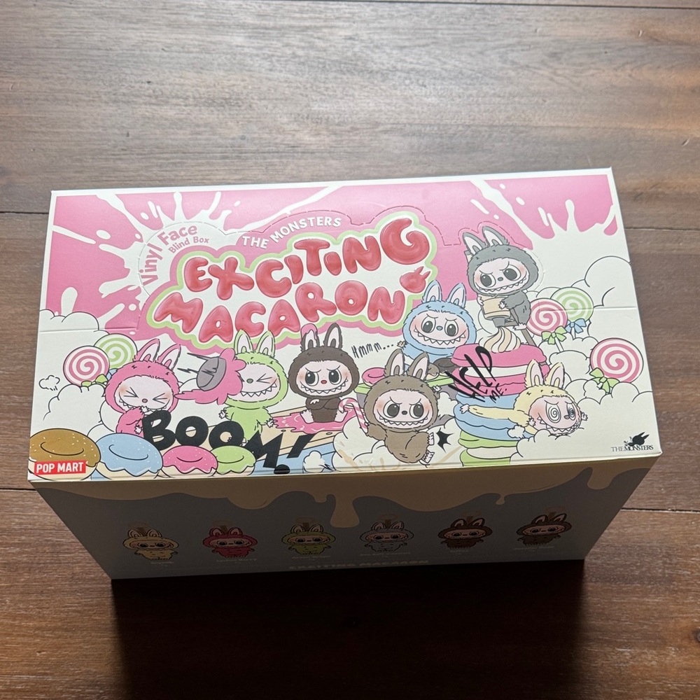 The Monsters Labubu Exciting Macaron Vinyl Face BOX ONLY fits 6 individual boxes